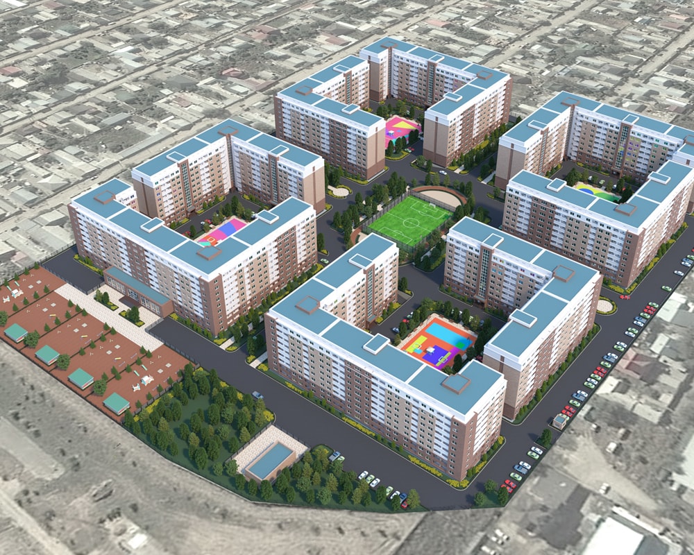 Social Residential Complex 200 000m2 Almaty